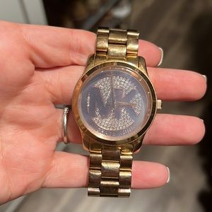 Rose gold micheal kors watch